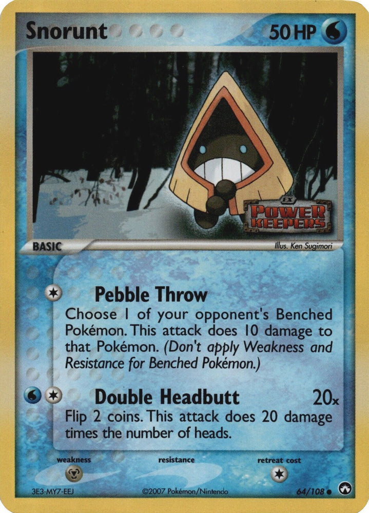 Snorunt (64/108) (Stamped) [EX: Power Keepers] Pokémon