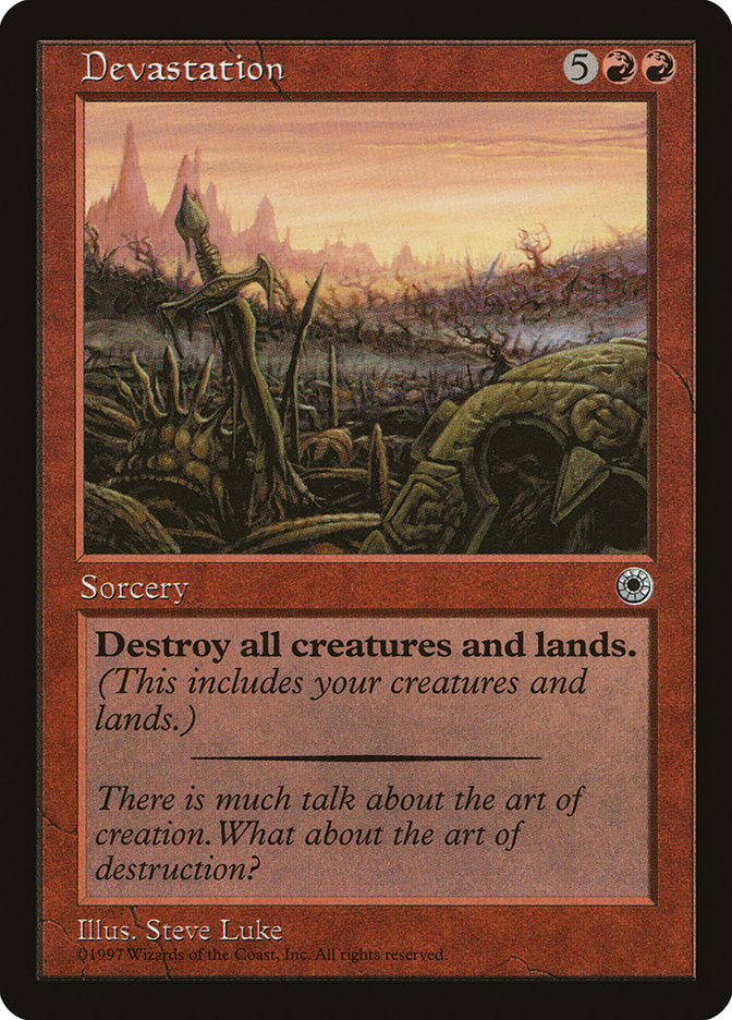 Devastation [Portal] Magic: The Gathering