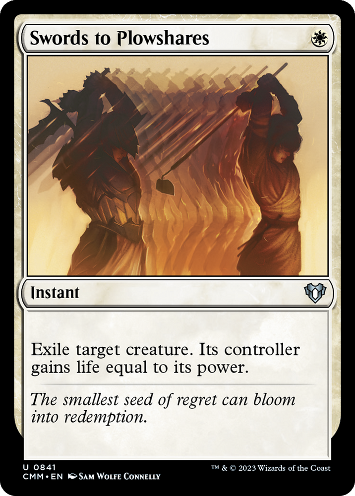 Swords to Plowshares [Commander Masters] Magic: The Gathering