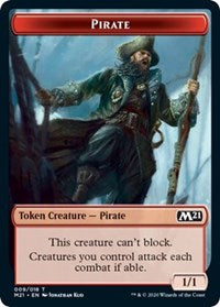 Pirate // Treasure Double-Sided Token [Core Set 2021 Tokens] Magic: The Gathering