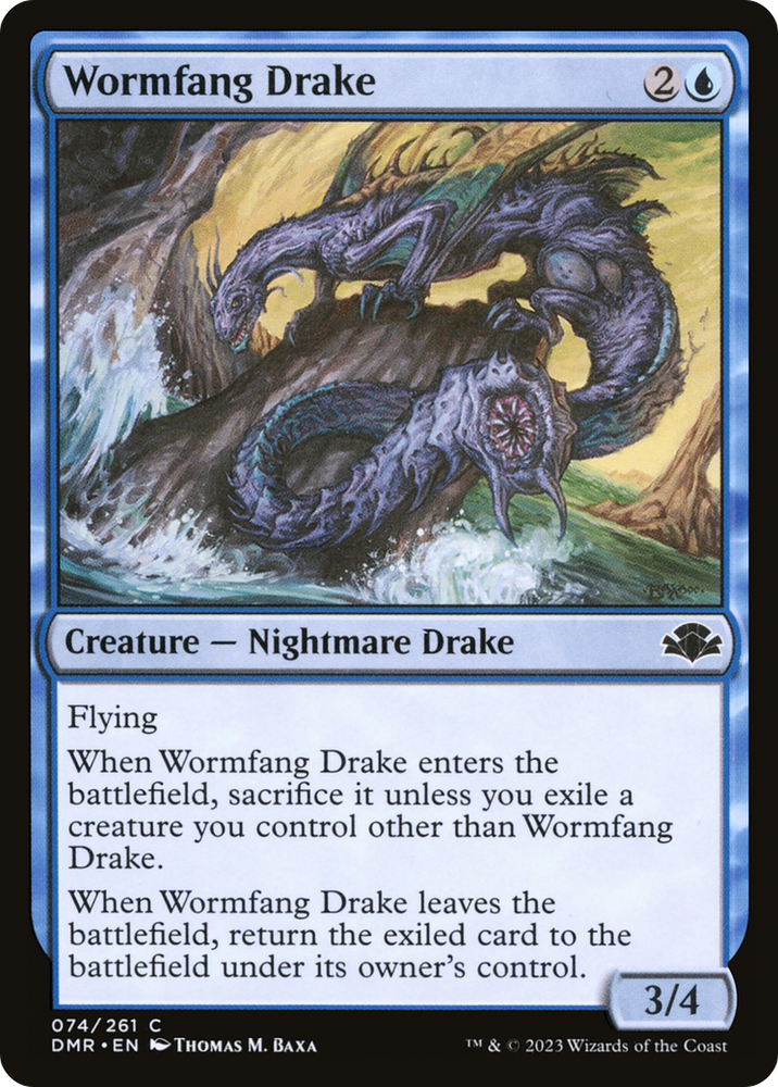 Wormfang Drake [Dominaria Remastered] Magic: The Gathering