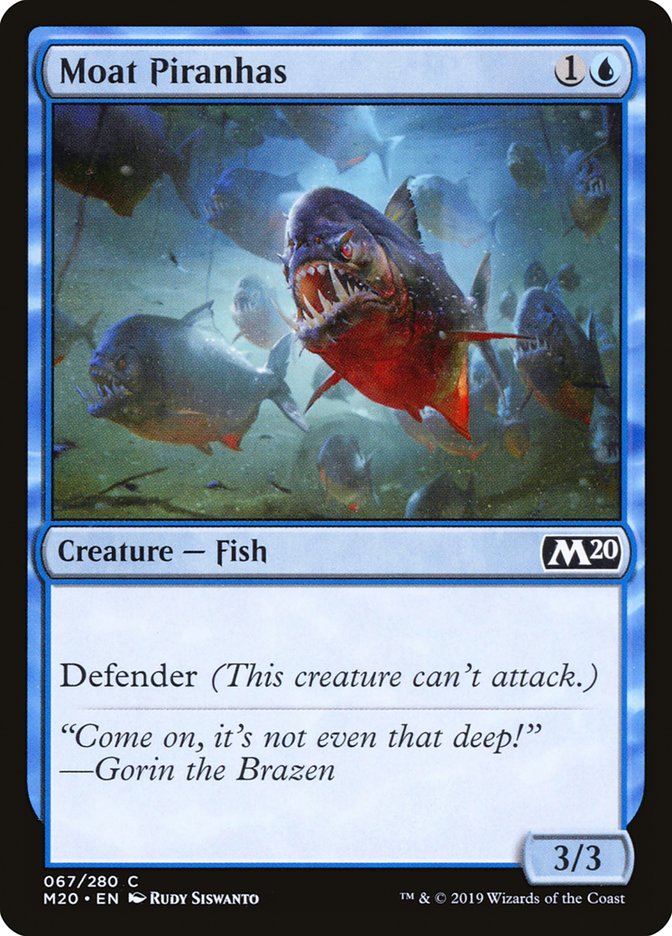 Moat Piranhas [Core Set 2020] Magic: The Gathering
