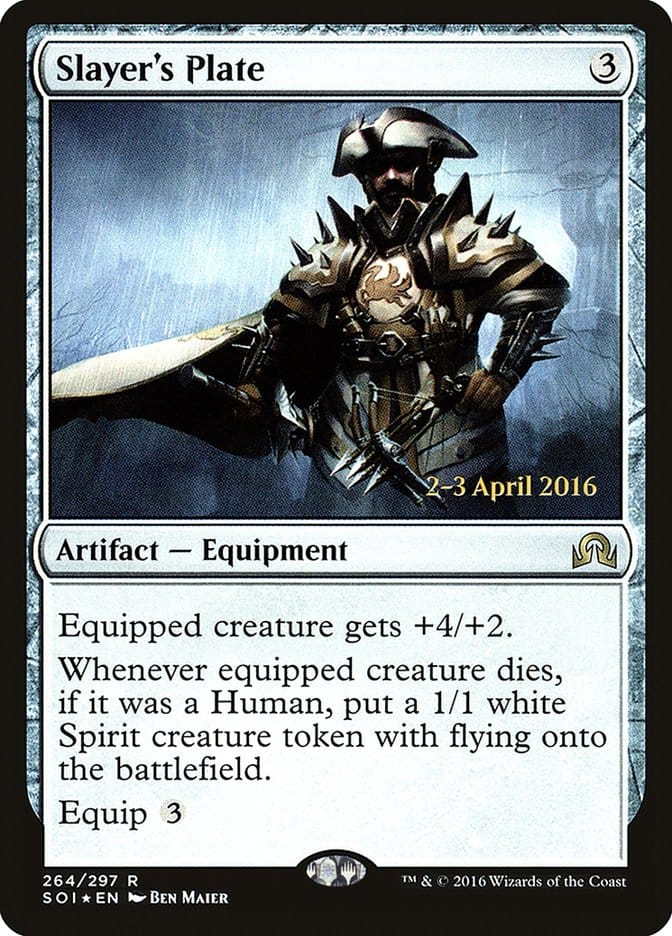 Slayer's Plate [Shadows over Innistrad Prerelease Promos] Magic: The Gathering