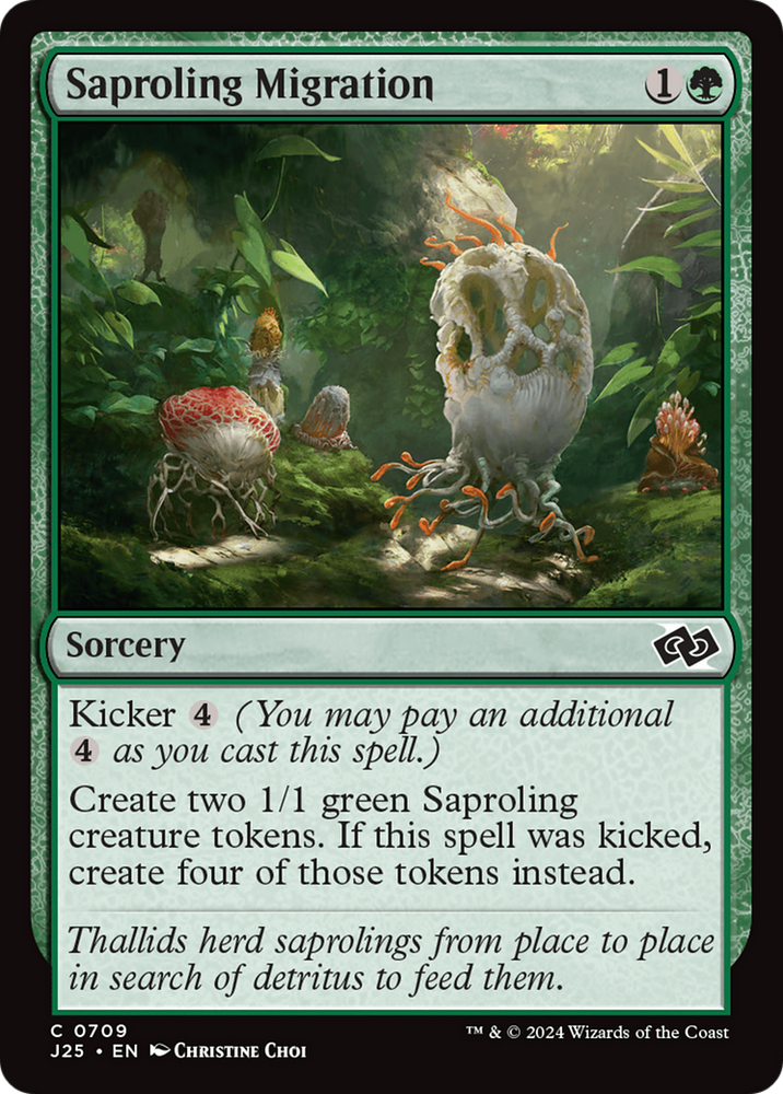 Saproling Migration [Foundations Jumpstart] Magic: The Gathering