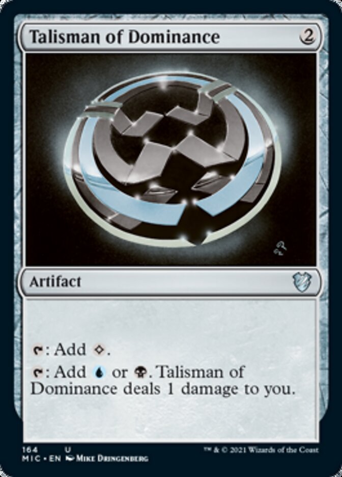 Talisman of Dominance [Innistrad: Midnight Hunt Commander] Magic: The Gathering