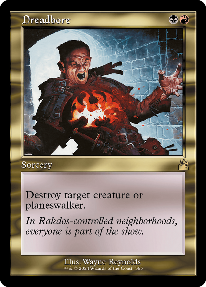 Dreadbore (Retro Frame) [Ravnica Remastered] Magic: The Gathering