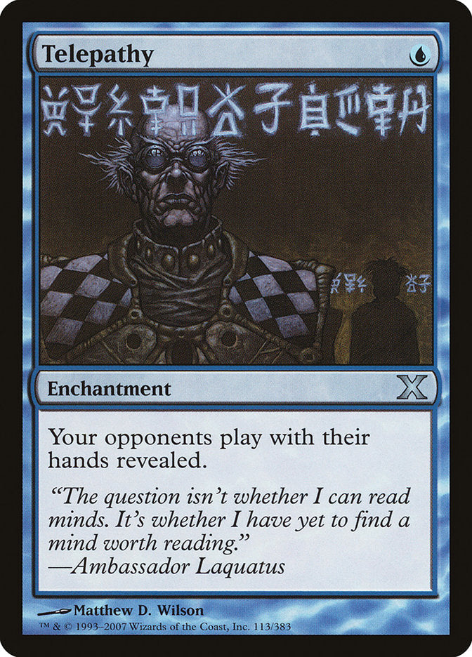 Telepathy [Tenth Edition] Magic: The Gathering
