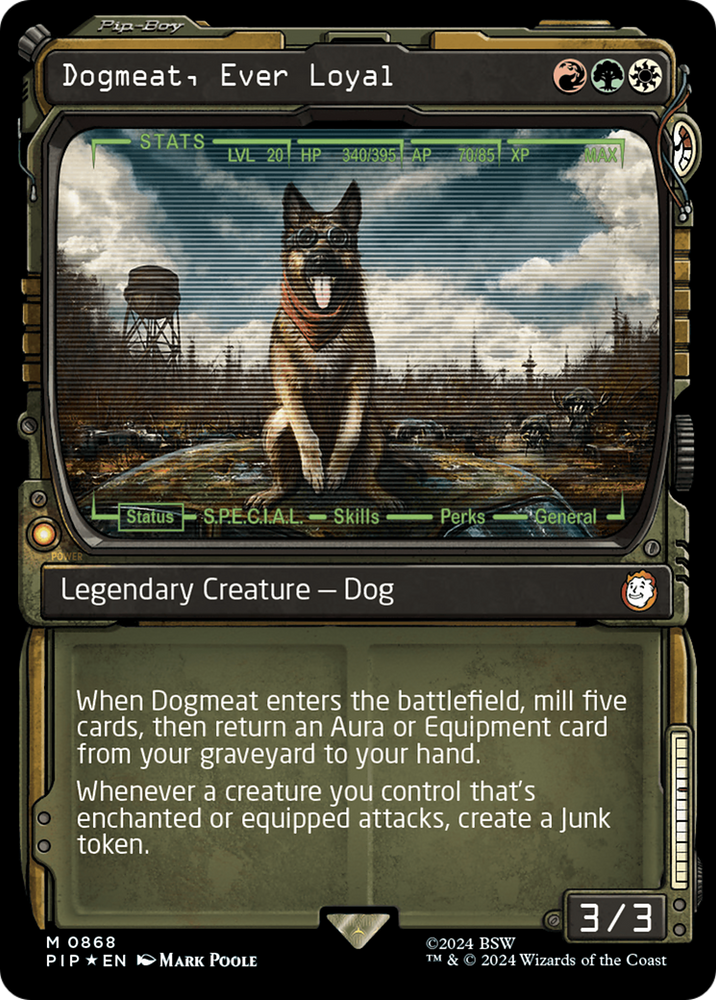 Dogmeat, Ever Loyal (Showcase) (Surge Foil) [Fallout] Magic: The Gathering