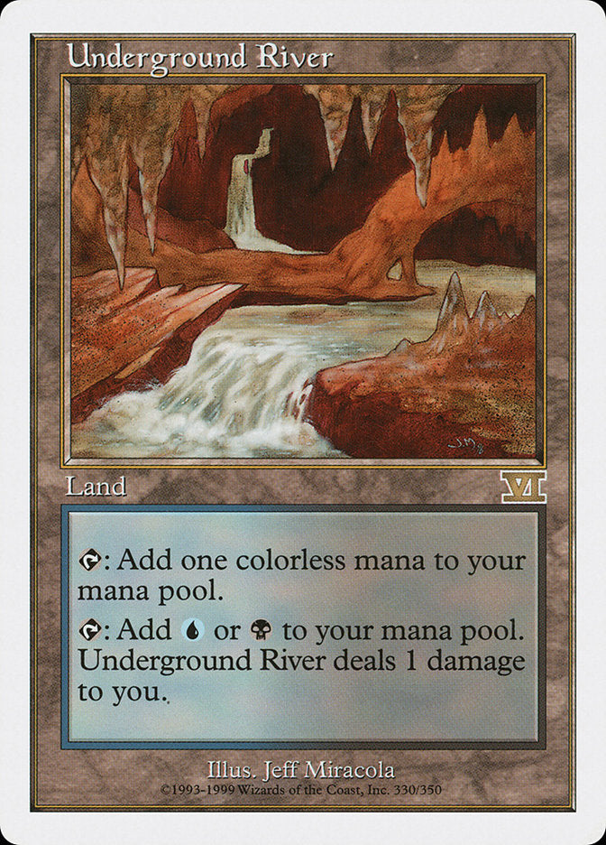 Underground River [Classic Sixth Edition] Magic: The Gathering