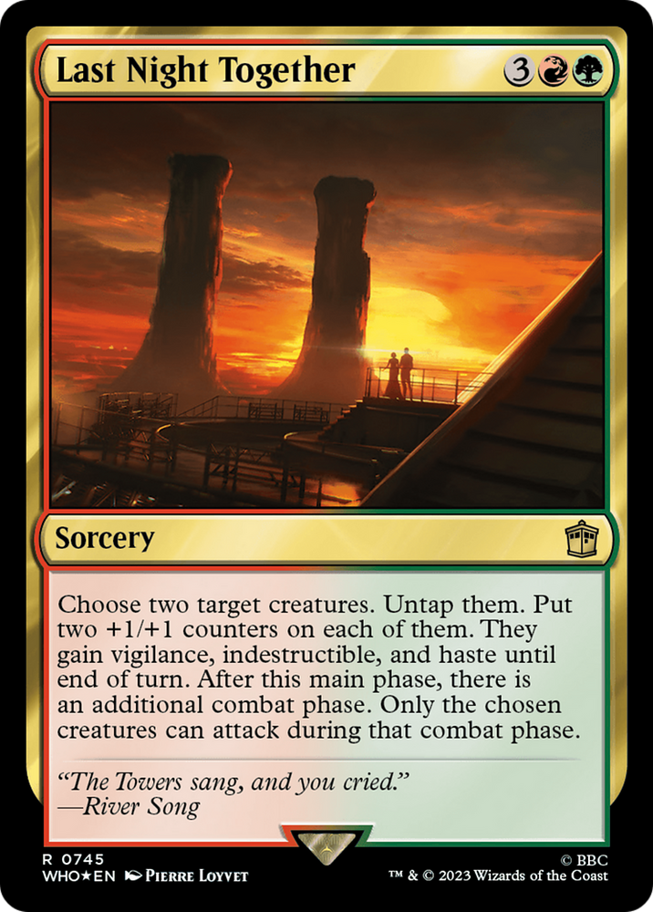 Last Night Together (Surge Foil) [Doctor Who] Magic: The Gathering