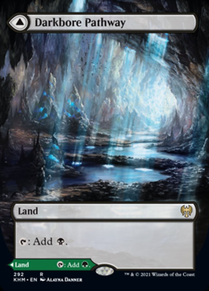 Darkbore Pathway // Slitherbore Pathway (Borderless Alternate Art) [Kaldheim] Magic: The Gathering