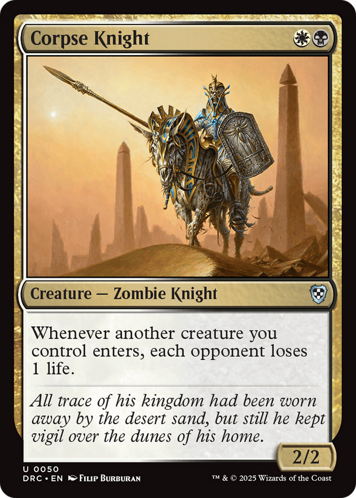 Corpse Knight [Aetherdrift Commander] Magic: The Gathering