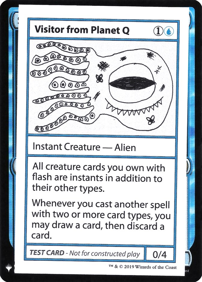 Visitor from Planet Q [Mystery Booster Playtest Cards] Magic: The Gathering