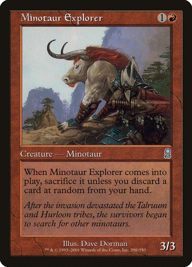 Minotaur Explorer [Odyssey] Magic: The Gathering