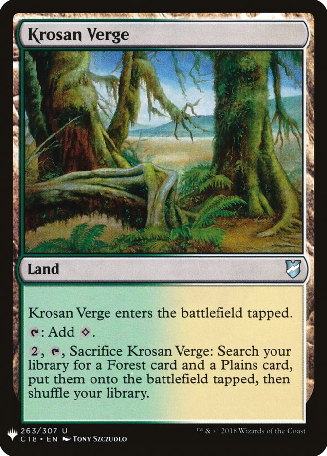Krosan Verge [Mystery Booster] Magic: The Gathering