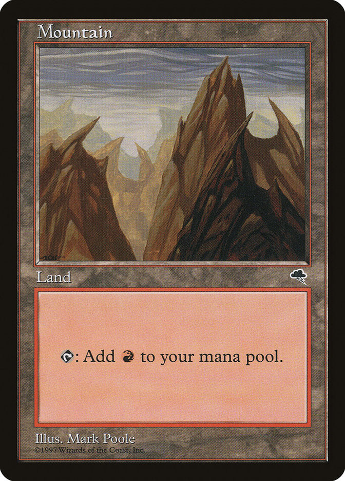Mountain (No Arch / Peaks Pointing Left and Right) [Tempest] Magic: The Gathering