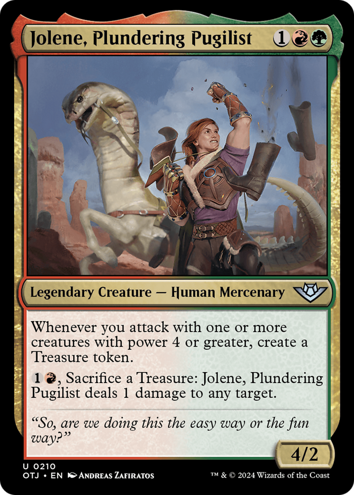 Jolene, Plundering Pugilist [Outlaws of Thunder Junction] Magic: The Gathering