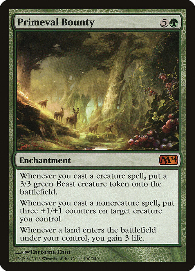 Primeval Bounty [Magic 2014] Magic: The Gathering
