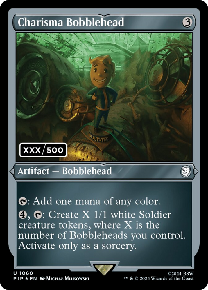 Charisma Bobblehead (Serial Numbered) [Fallout] Magic: The Gathering