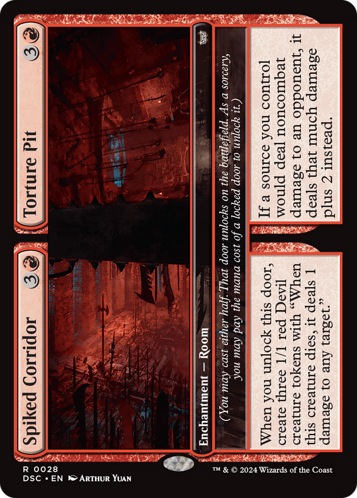 Spiked Corridor // Torture Pit [Duskmourn: House of Horror Commander] Magic: The Gathering