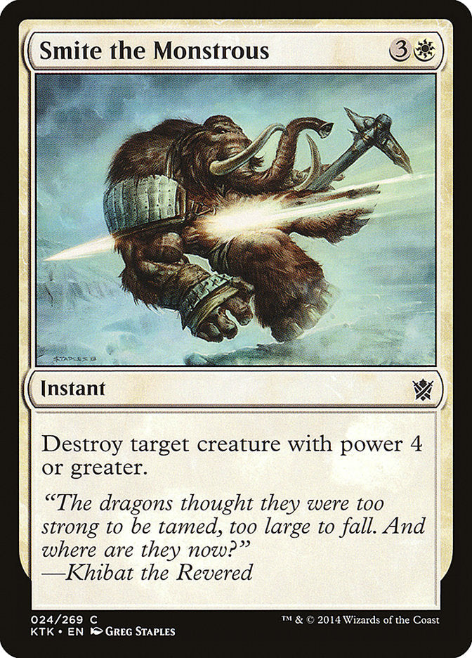 Smite the Monstrous [Khans of Tarkir] Magic: The Gathering