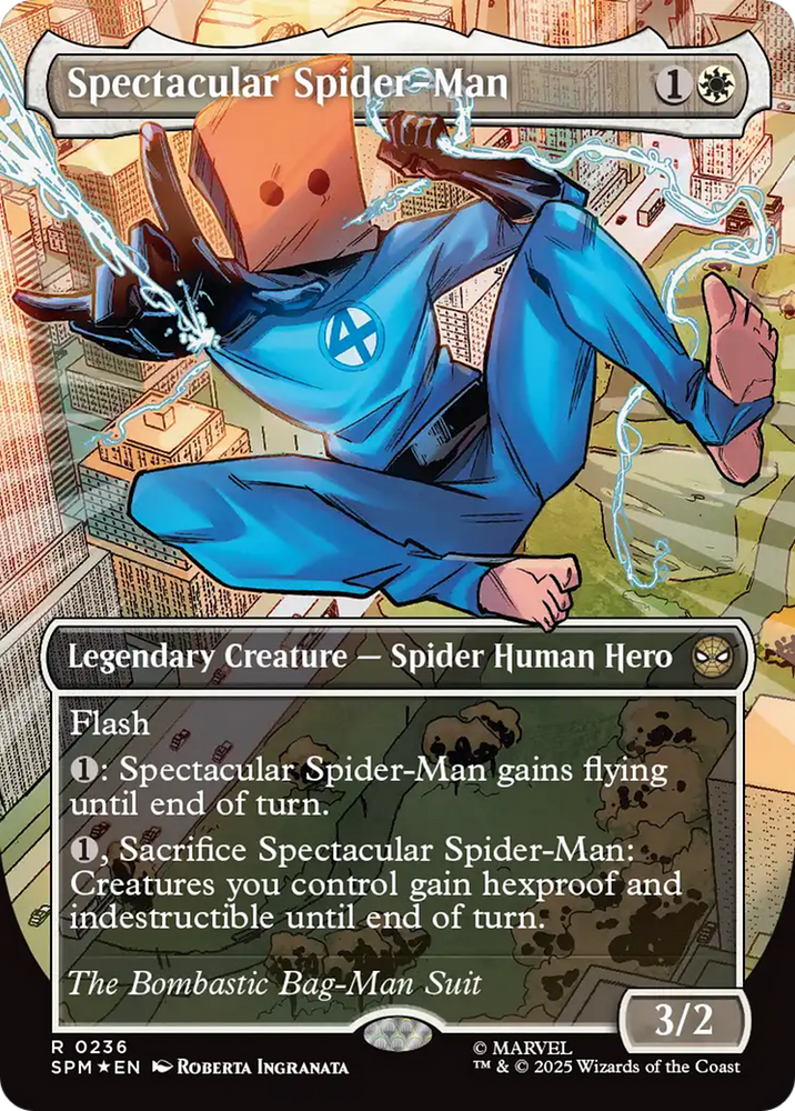 Spectacular Spider-Man (0236) (Borderless) (Textured Foil) [Marvel's Spider-Man] Magic: The Gathering