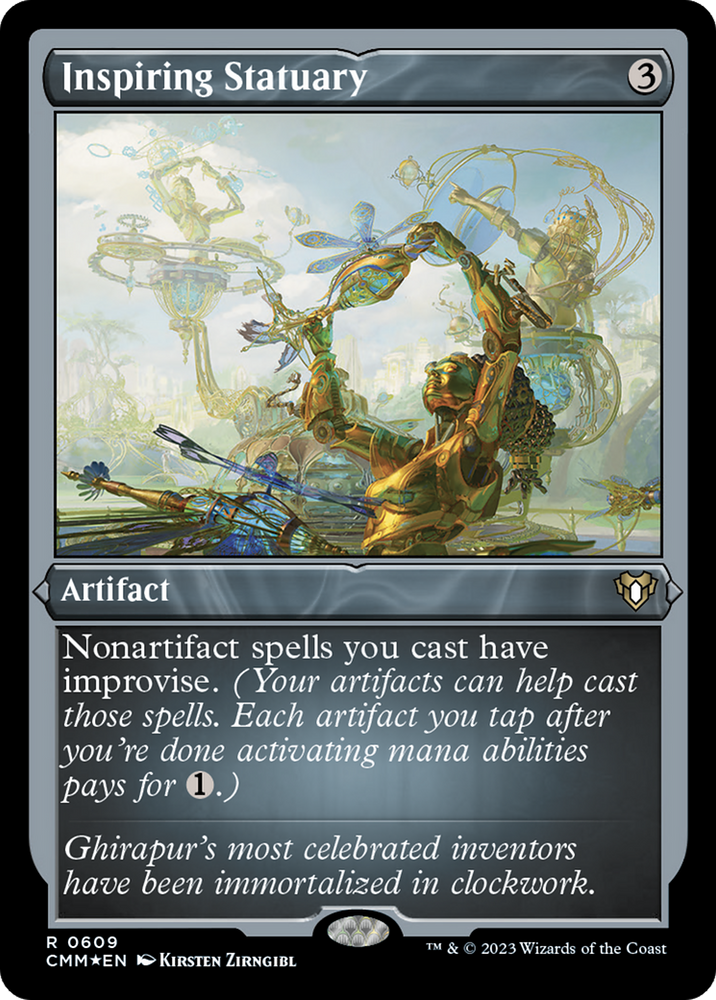 Inspiring Statuary (Foil Etched) [Commander Masters] Magic: The Gathering