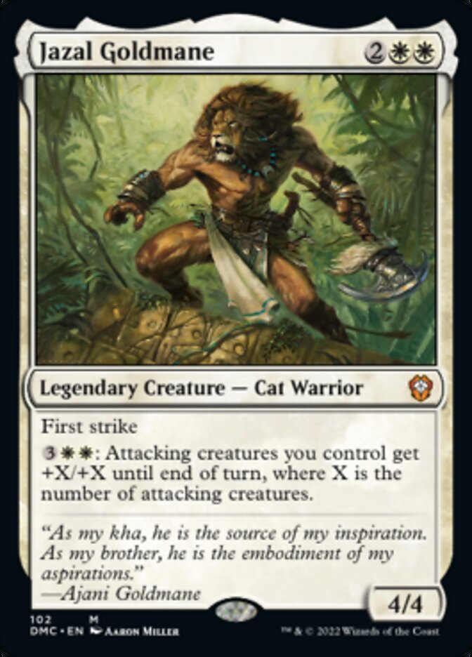 Jazal Goldmane [Dominaria United Commander] Magic: The Gathering