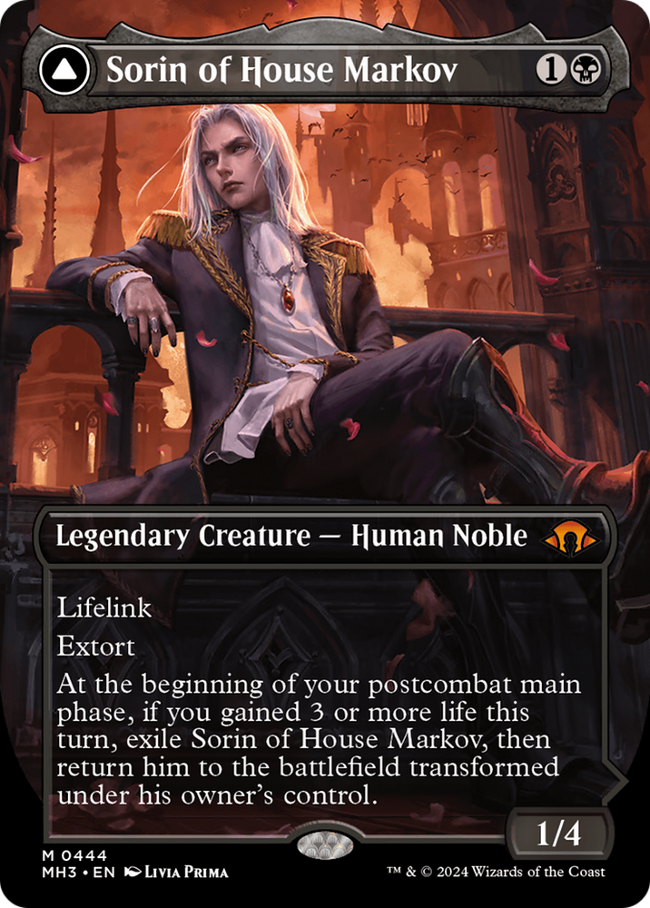 Sorin of House Markov // Sorin, Ravenous Neonate (Borderless) [Modern Horizons 3] Magic: The Gathering
