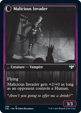 Innocent Traveler // Malicious Invader [Innistrad: Double Feature] Magic: The Gathering