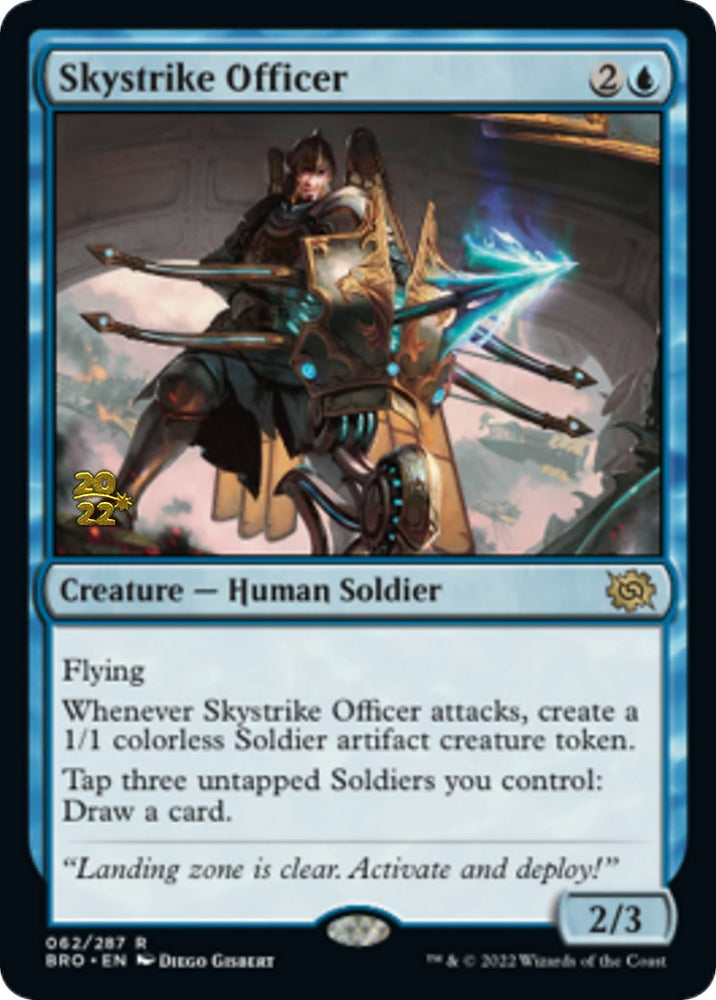 Skystrike Officer [The Brothers' War Prerelease Promos] Magic: The Gathering
