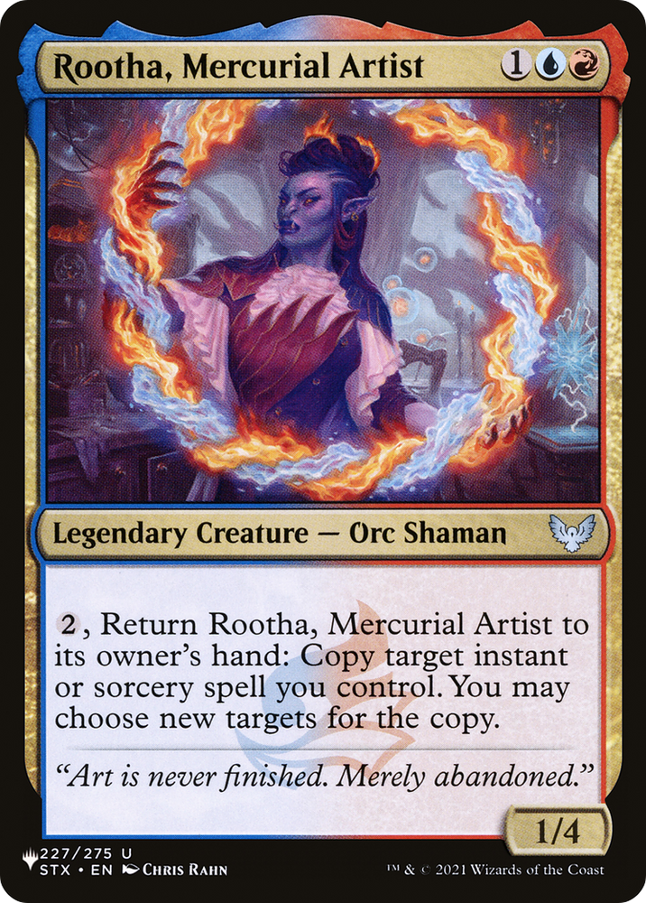 Rootha, Mercurial Artist [The List] Magic: The Gathering