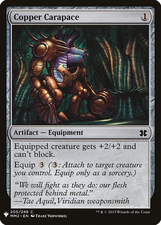 Copper Carapace [Mystery Booster] Magic: The Gathering
