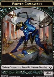 Proven Combatant // Zombie Double-Sided Token [Hour of Devastation Tokens] Magic: The Gathering