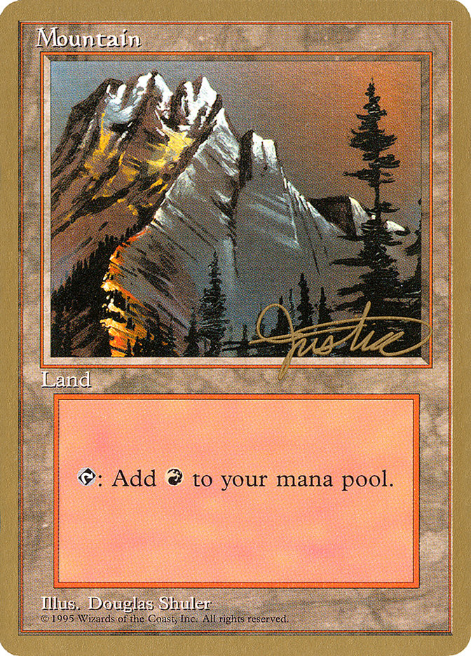 Mountain (mj373) (Mark Justice) [Pro Tour Collector Set] Magic: The Gathering
