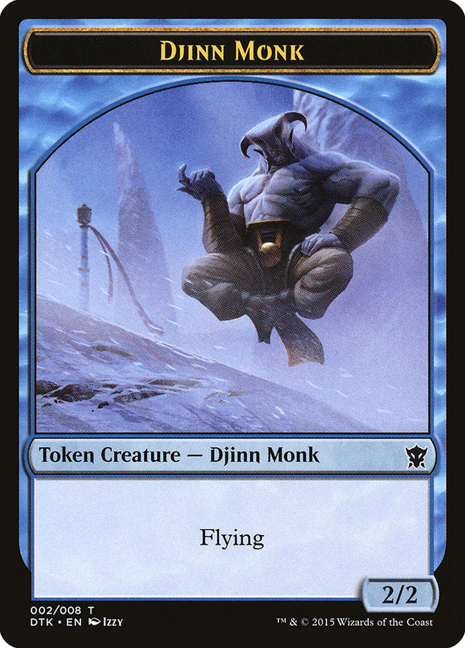 Djinn Monk Token [Dragons of Tarkir Tokens] Magic: The Gathering