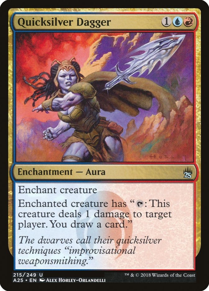 Quicksilver Dagger [Masters 25] Magic: The Gathering