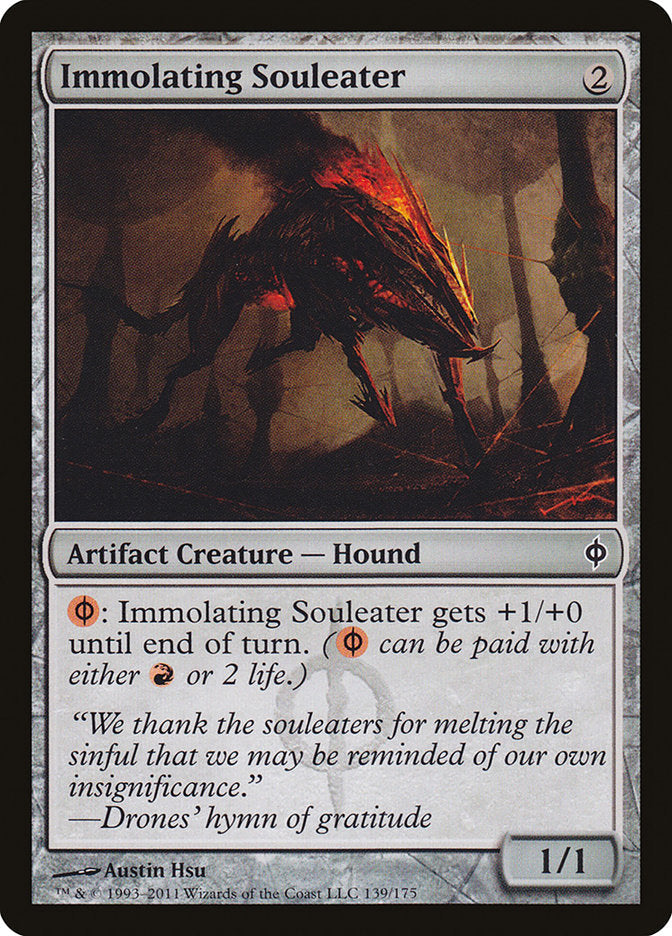 Immolating Souleater [New Phyrexia] Magic: The Gathering