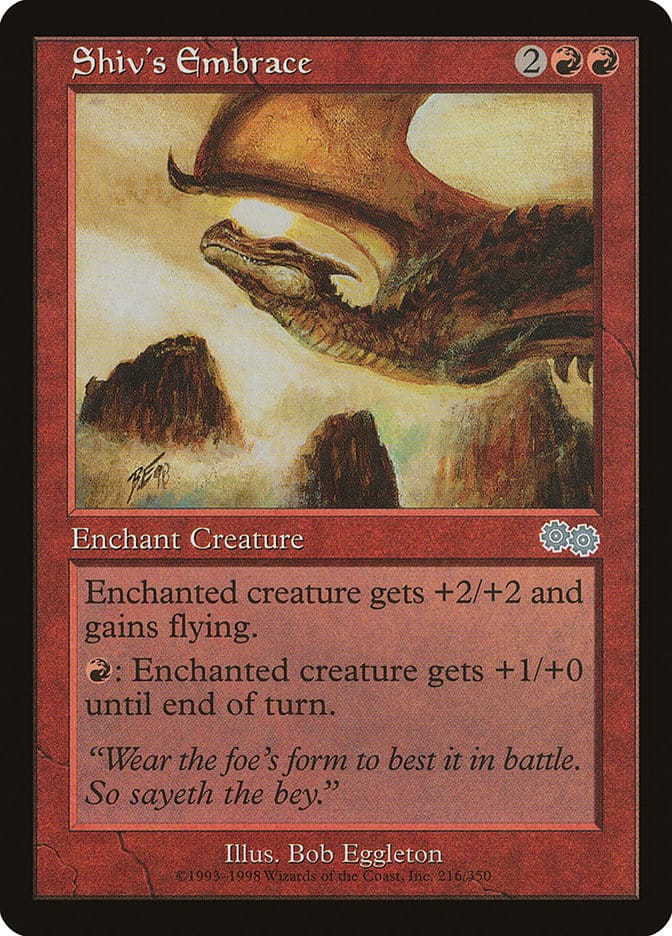 Shiv's Embrace [Urza's Saga] Magic: The Gathering