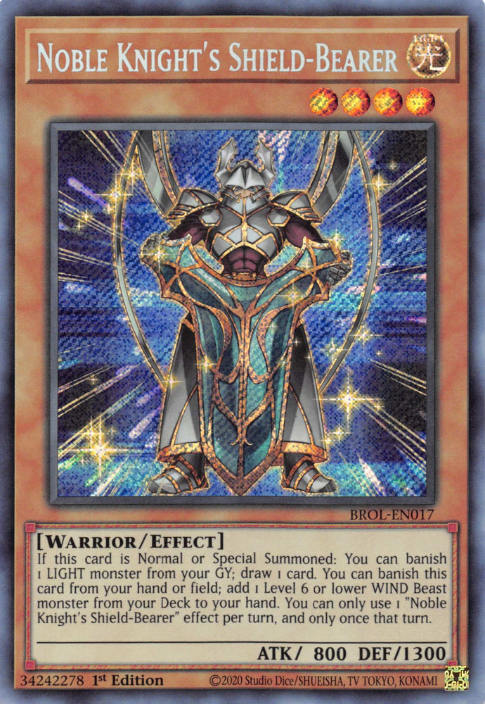 Noble Knight's Shield-Bearer [BROL-EN017] Secret Rare - Yugioh Cards For Your TCG Needs!