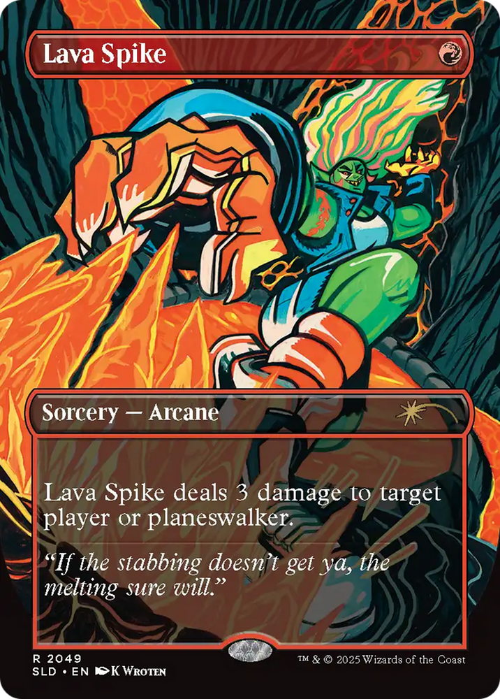 Lava Spike (2049) (Rainbow Foil) [Secret Lair Drop Series] Magic: The Gathering