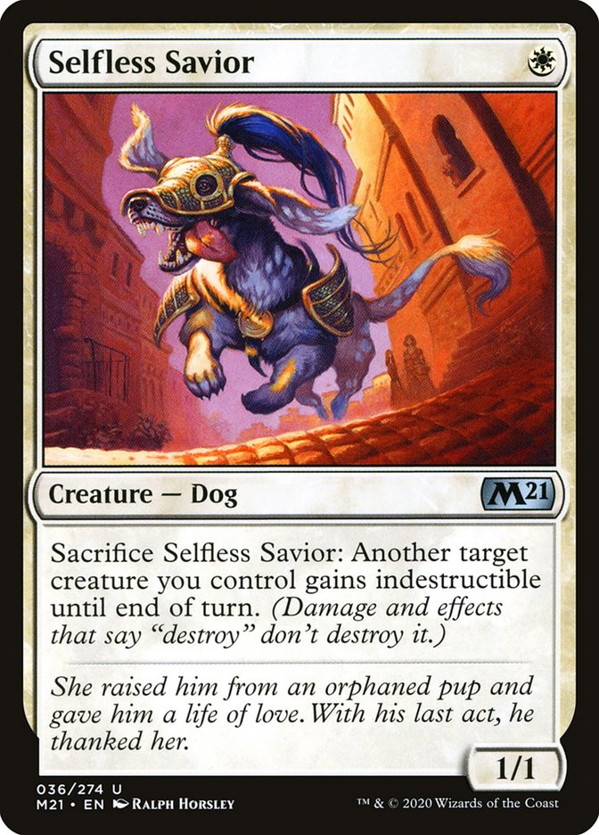 Selfless Savior [Core Set 2021] Magic: The Gathering