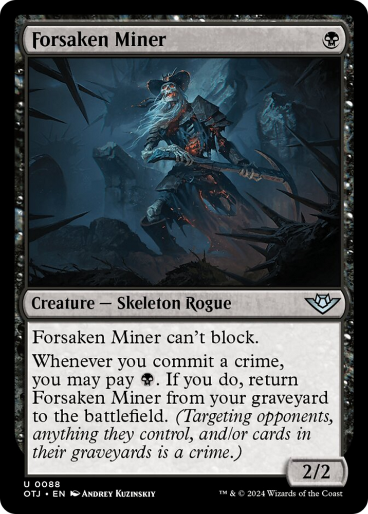 Forsaken Miner [Outlaws of Thunder Junction] Magic: The Gathering