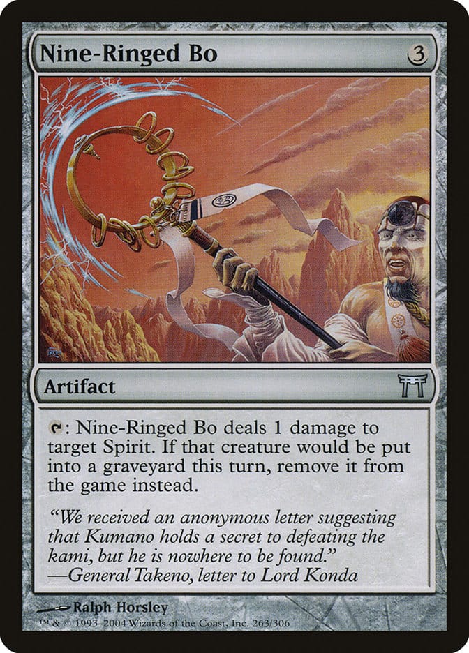 Nine-Ringed Bo [Champions of Kamigawa] Magic: The Gathering