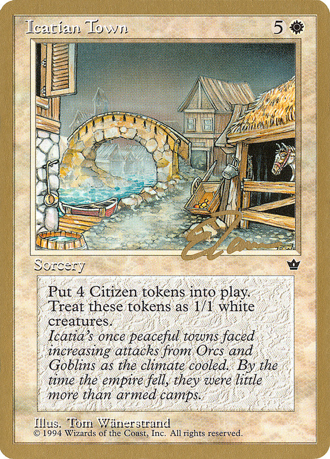 Icatian Town (Eric Tam) [Pro Tour Collector Set] Magic: The Gathering