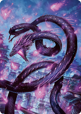 Junji, the Midnight Sky 2 Art Card [Kamigawa: Neon Dynasty Art Series] Magic: The Gathering