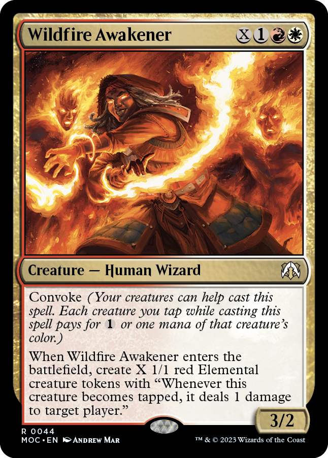 Wildfire Awakener [March of the Machine Commander] Magic: The Gathering
