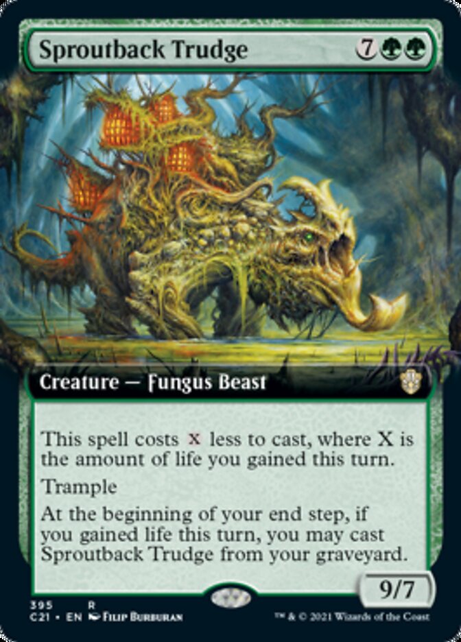 Sproutback Trudge (Extended Art) [Commander 2021] Magic: The Gathering