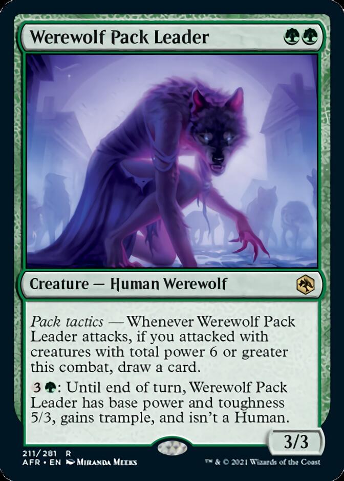 Werewolf Pack Leader [Dungeons & Dragons: Adventures in the Forgotten Realms] Magic: The Gathering