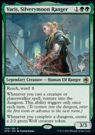 Varis, Silverymoon Ranger (Promo Pack) [Dungeons & Dragons: Adventures in the Forgotten Realms Promos] Magic: The Gathering